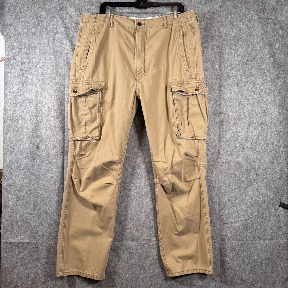 Levis Khaki Cargo Pants Mens 38x32* White Tab Utility Workwear Hiking Outdoor